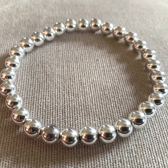 Silpada Jewelry - Rare Silpada Sterling Silver Bead Stretch Bracelet B1184